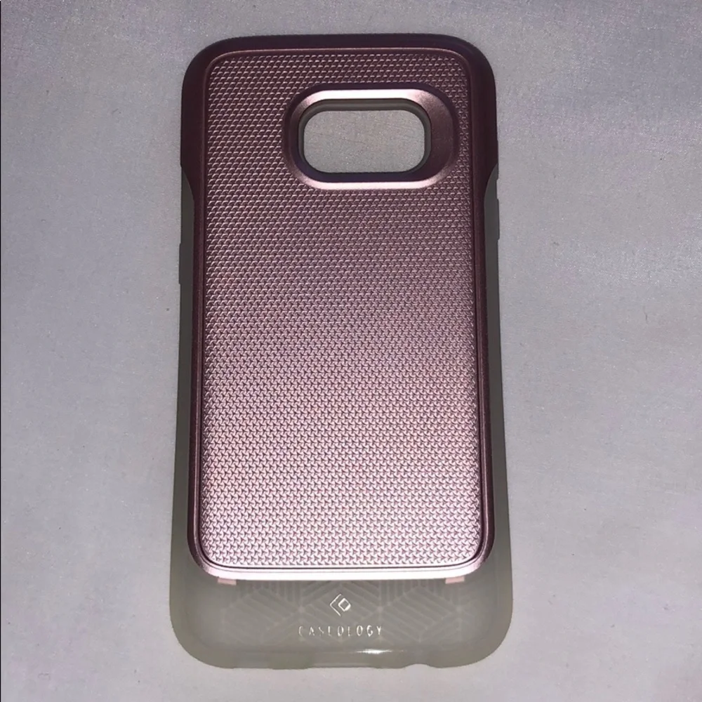 New Samsung Galaxy S7 Pink Clear Cell Phone Case